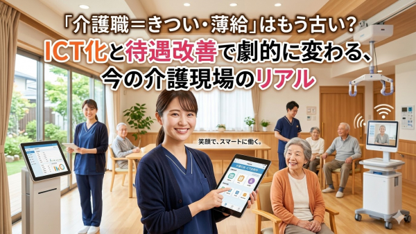 「介護職＝きつい・薄給」はもう古い？ICT化と待遇改善で劇的に変わる、今の介護現場のリアル